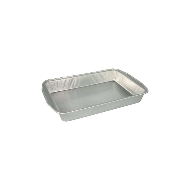 Bratschalen, Alu eckig 3,15 l; 5 x 25 x 36,6 cm, silber - Bild 1