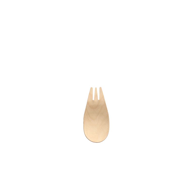 Fingerfood - Göffel, Holz "pure" 8,2 cm natur - Bild 1