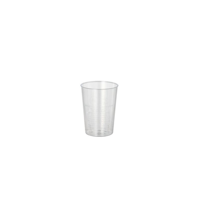 Plastikbecher (PS) 0,07 l Ø 5 cm · 6,5 cm glasklar - Bild 1