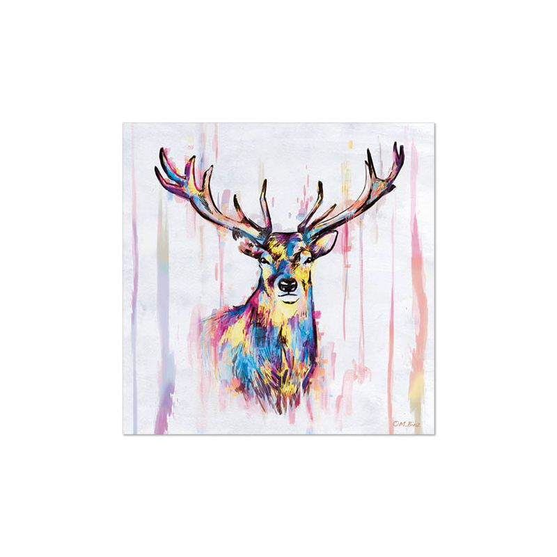 Servietten, 3-lagig 1/4-Falz 33 x 33 cm "Colourful Deer" - Bild 1