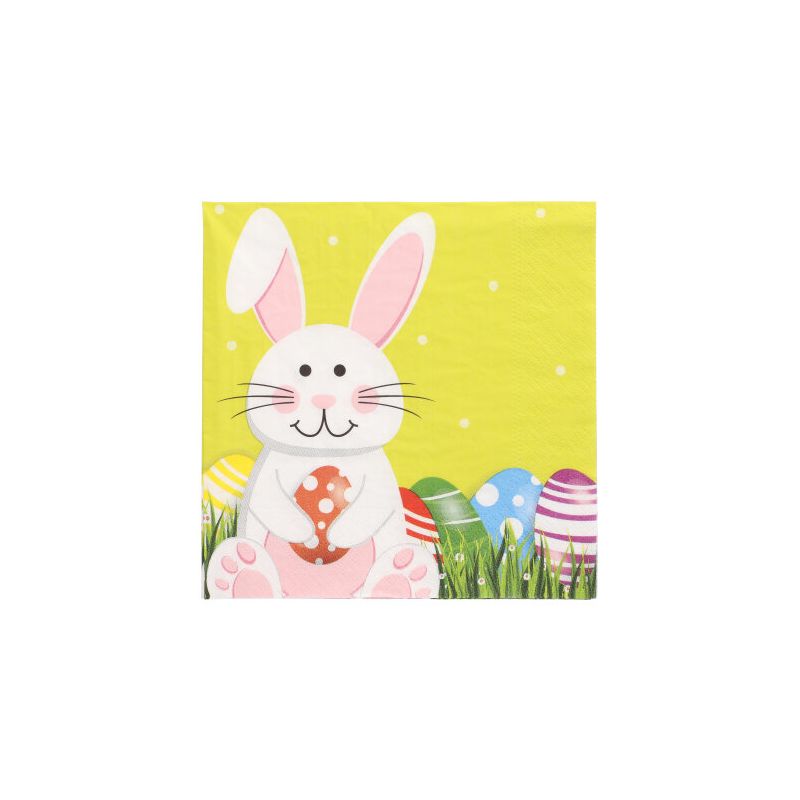 Servietten, 3-lagig 1/4-Falz 33 x 33 cm "Easter Bunny" - Bild 1