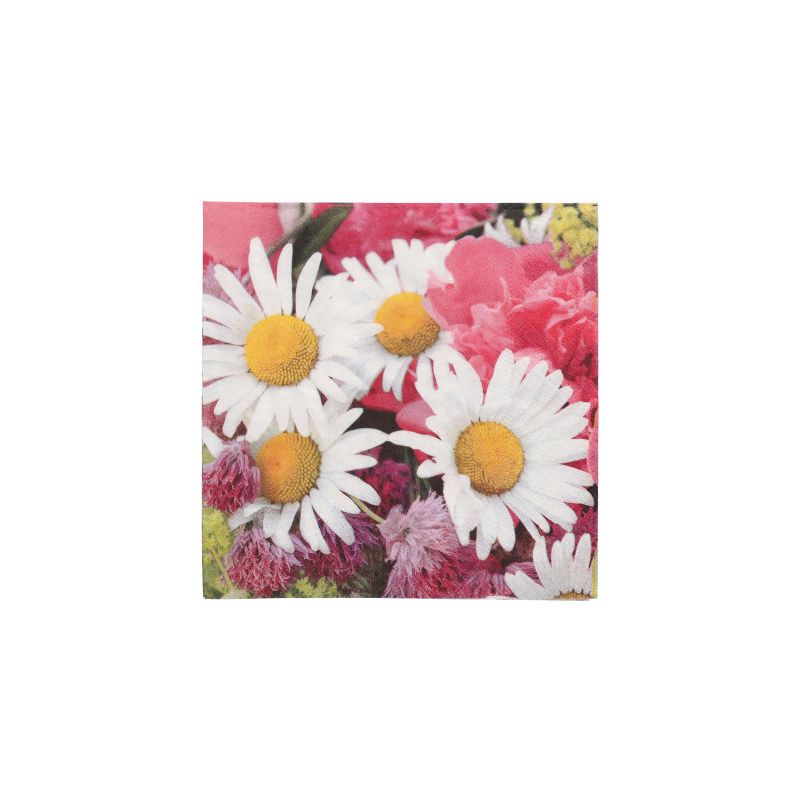 Servietten, 3-lagig 1/4-Falz 33 x 33 cm "Marguerite" - Bild 1