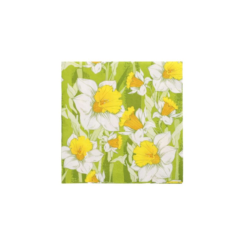 Servietten, 3-lagig 1/4-Falz 33 x 33 cm "Narciso" - Bild 1