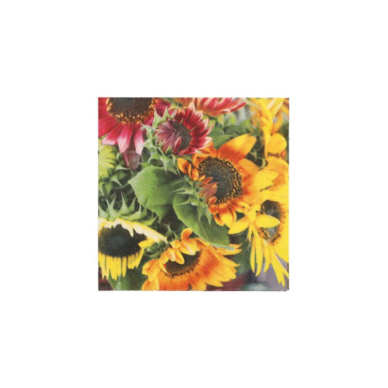 Servietten, 3-lagig 1/4-Falz 33 x 33 cm "Summer Bouquet" - Bild 1