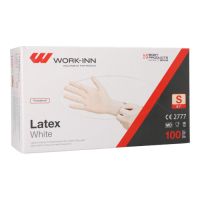 Latex-Handschuhe, gepudert "White" weiss - natur Größe S
