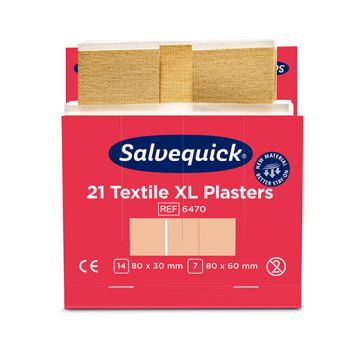 "Cederroth" Salvequick Textil Pflaster XL (21 Stück) braun, Nachfüllpack