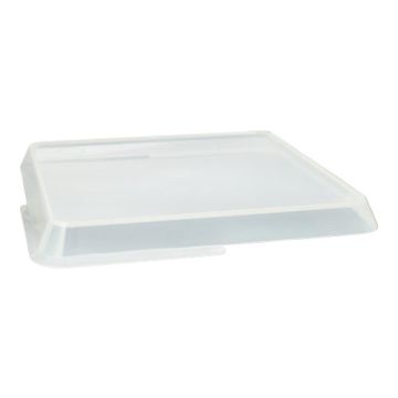 Deckel für Mehrweg-Foodboxen, 23,4 x 23,4 x 2,5 cm transparent