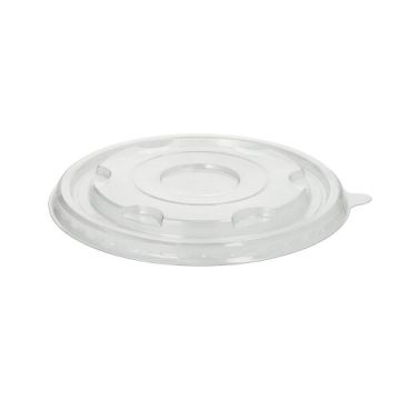 Deckel für Zuckerrohrschalen rund Ø 16,4 cm · 1,1 cm transparent