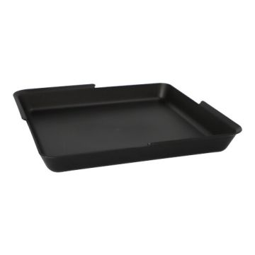 Mehrweg-Foodboxen ungeteilt, 23,4 x 23,4 x 2,9 cm schwarz