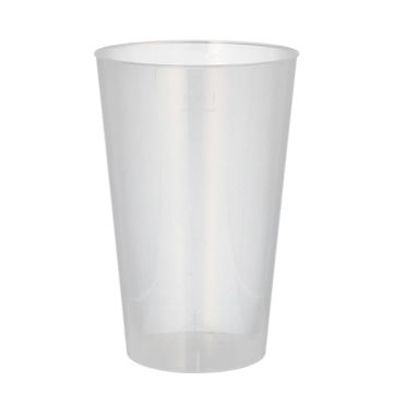 Mehrweg-Plastikbecher PP 0,4 l Ø 8,6 cm · 13 cm unzerbrechlich