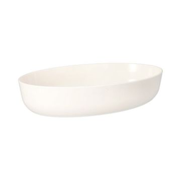 Mehrweg-Schalen oval, 1600 ml, 16,5 x 26 cm x 6 cm weiss "Cella"