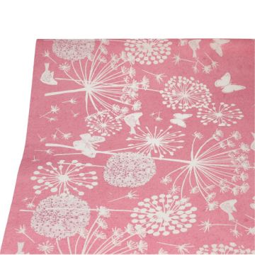 Papiertischdecke, 3 x 1,2 m fuchsia "Meadow"