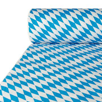 Papiertischdecke mit Damastprägung 50 m x 1 m "Bayrisch Blau"