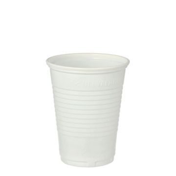 Plastikbecher (PP) 0,18 l Ø 7 cm · 8,6 cm weiss