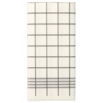 Servietten, 2-lagig "PUNTO" 1/8-Falz 39 x 40 cm grau "Kitchen Towel" mikrogeprägt