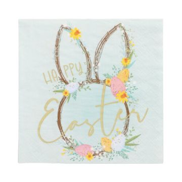 Servietten, 3-lagig 1/4-Falz 33 x 33 cm "Easter Accents"