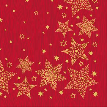 Servietten, 3-lagig 1/4-Falz 40 x 40 cm "Christmas Shine"