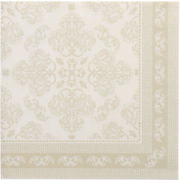 Servietten "ROYAL Collection" 1/4-Falz 40 x 40 cm champagner "Arabesque"