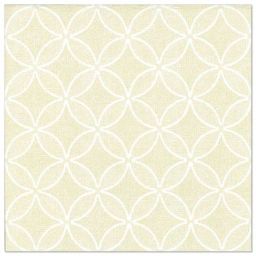 Servietten "ROYAL Collection" 1/4-Falz 40 x 40 cm champagner "Circle Flowers"