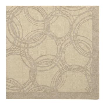 Servietten "ROYAL Collection" 1/4-Falz 40 x 40 cm sand "Bubbles"