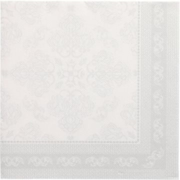 Servietten "ROYAL Collection" 1/4-Falz 40 x 40 cm weiss "Arabesque"