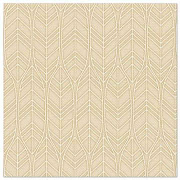 Servietten, sand "ROYAL Collection" 1/4-Falz 40 x 40 cm "Leaves"