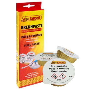 Sicherheits-Brennpasten, Set 3 x 80 g